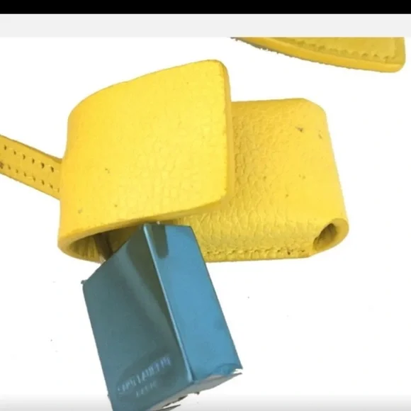 Authentic Saint Laurent Sac De Jour Yellow Leather Hand Bag - Picture 9 of 11